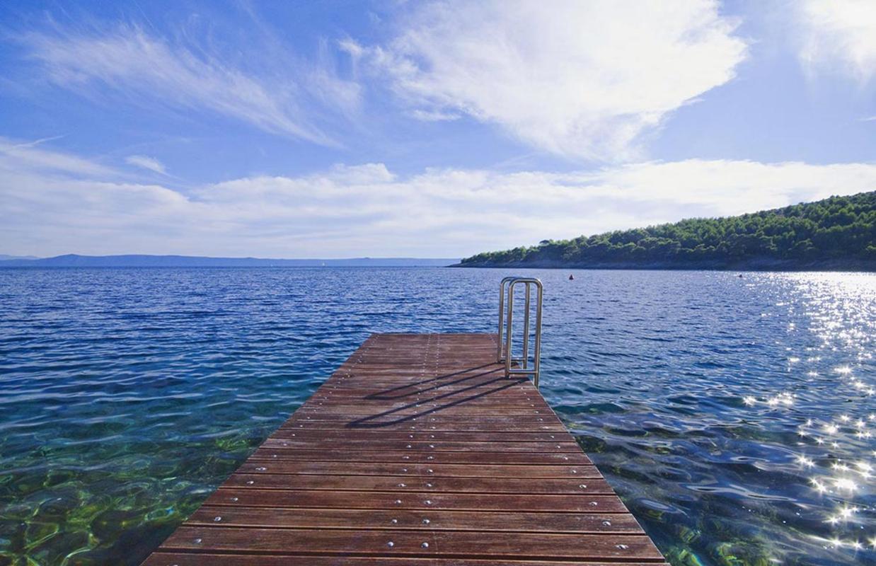Luxury Seafront Villa My Dream With Private Pool, Jacuzzi And Staff At The Beach On Brac Island - Sumartin Selca  Exterior photo